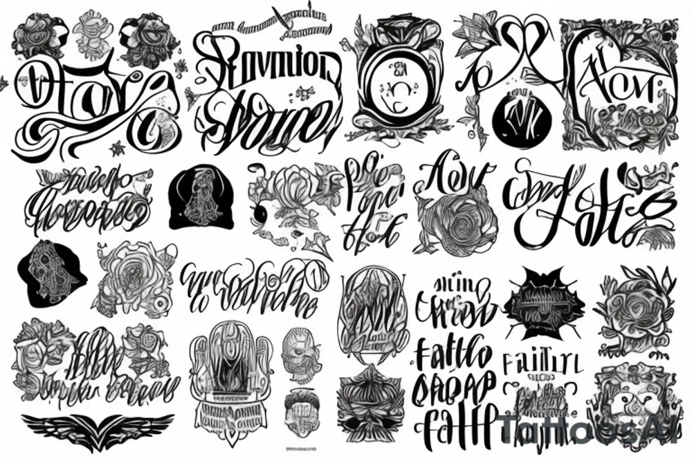 the text amor fati tattoo idea
