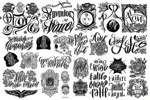 the text amor fati tattoo idea