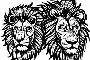 engineering music lion tattoo idea