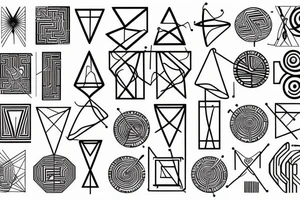 DNA with molécules and scientifiques number tattoo idea
