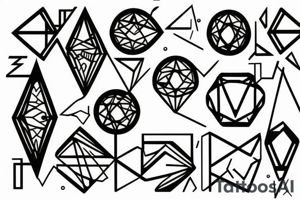 DNA with molécules tattoo idea