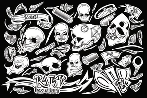 razors tattoo idea
