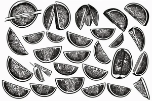 melon tattoo idea