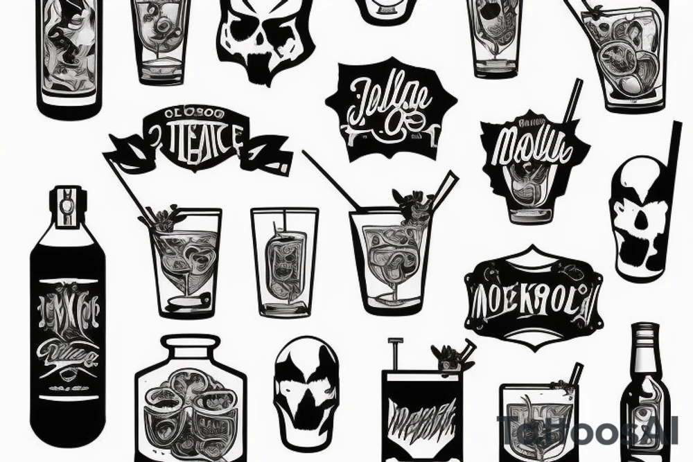 molotov cocktail tattoo idea