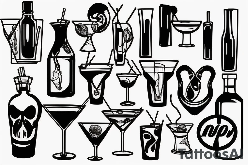 molotov cocktail tattoo idea