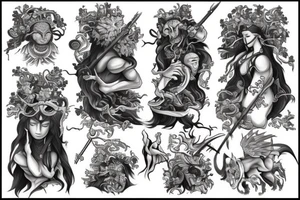 I want a tatoo of otsoko from basque mythology tattoo idea