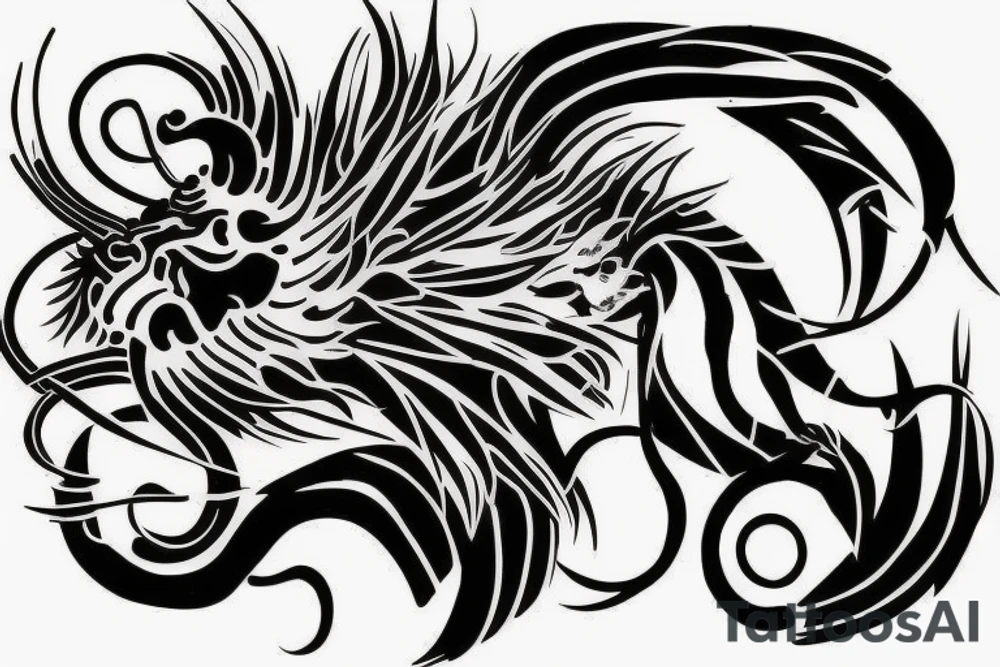 Scorpion and Lion and Fish tattoo idea