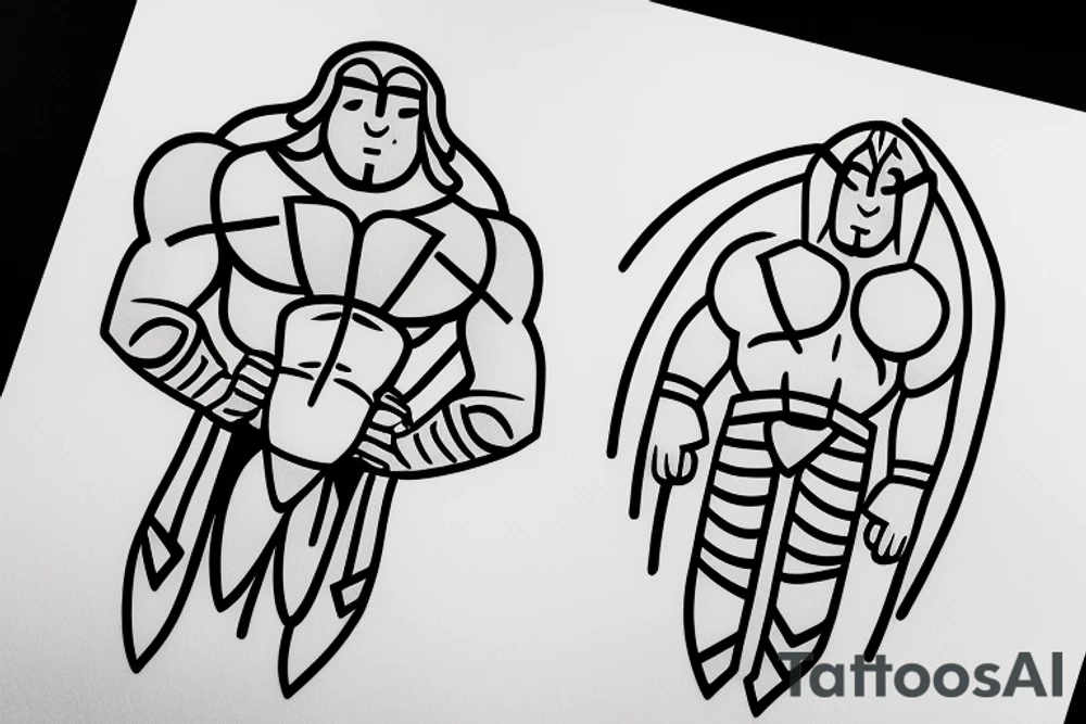 The titan Atlas. Simple, clean lines. tattoo idea