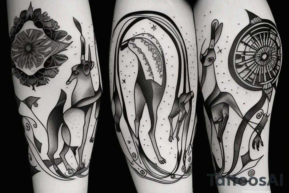 Libra Sagittarius Capricornus tattoo idea