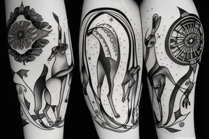 Libra Sagittarius Capricornus tattoo idea