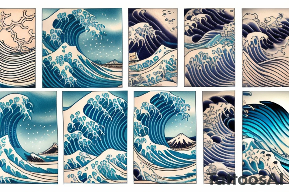 kanagawa wave tattoo idea