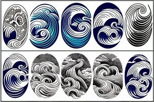 kanagawa wave tattoo idea