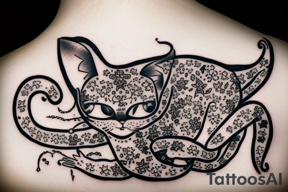 bald cat tattoo idea