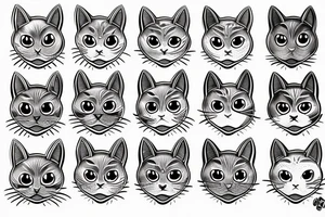 bald cat tattoo idea