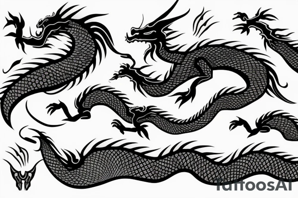 DRAGON JAPANESE tattoo idea