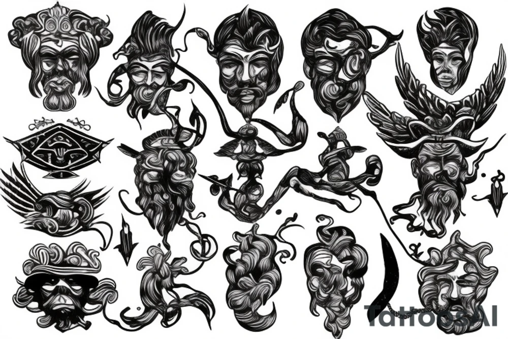 Poseidon tattoo idea