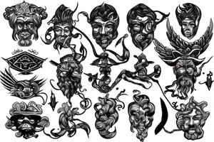 Poseidon tattoo idea