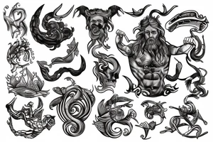 Poseidon tattoo idea