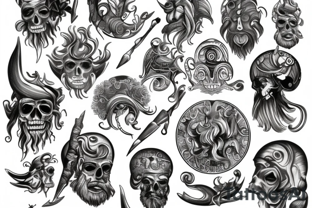 Poseidon tattoo idea