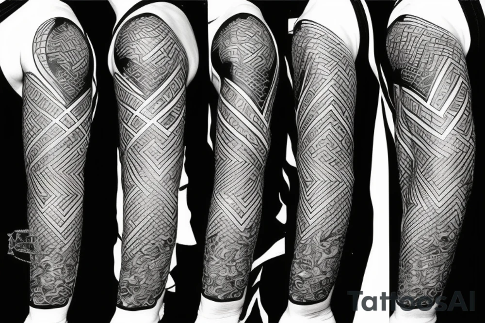 quarter sleeve incorporating 80's elements and guitar/music tattoo idea