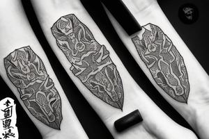 Gyuto knife handmade hardwork artist artisan tattoo idea