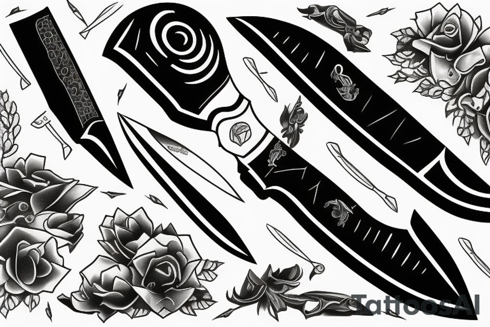 Gyuto knife handmade hardwork artist artisan tattoo idea