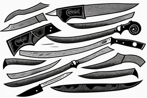 Gyuto knife handmade hardwork artist artisan tattoo idea