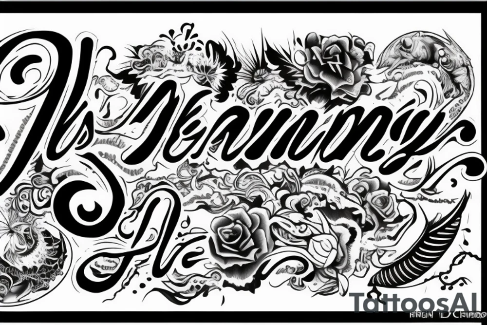 Using letters DMACHZR tattoo idea