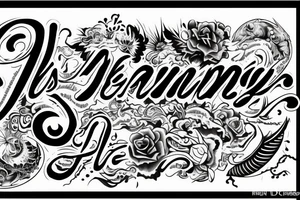 Using letters DMACHZR tattoo idea