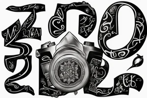 Letter AD tattoo idea