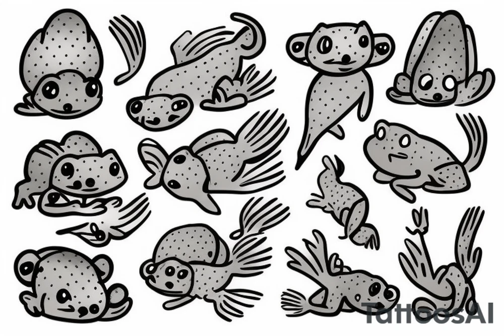 Axolotl crystal tattoo idea