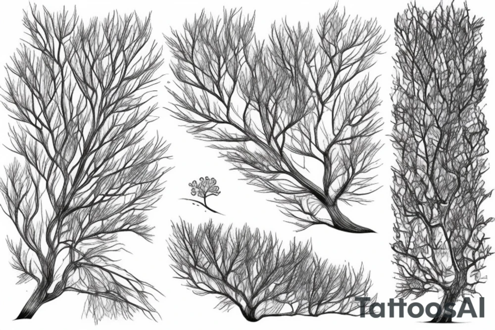 Tamarisk tree tattoo idea