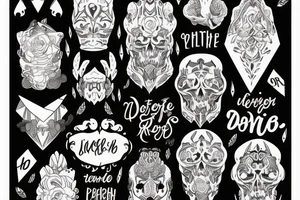 Write down the names Dor and Yehonatan tattoo idea