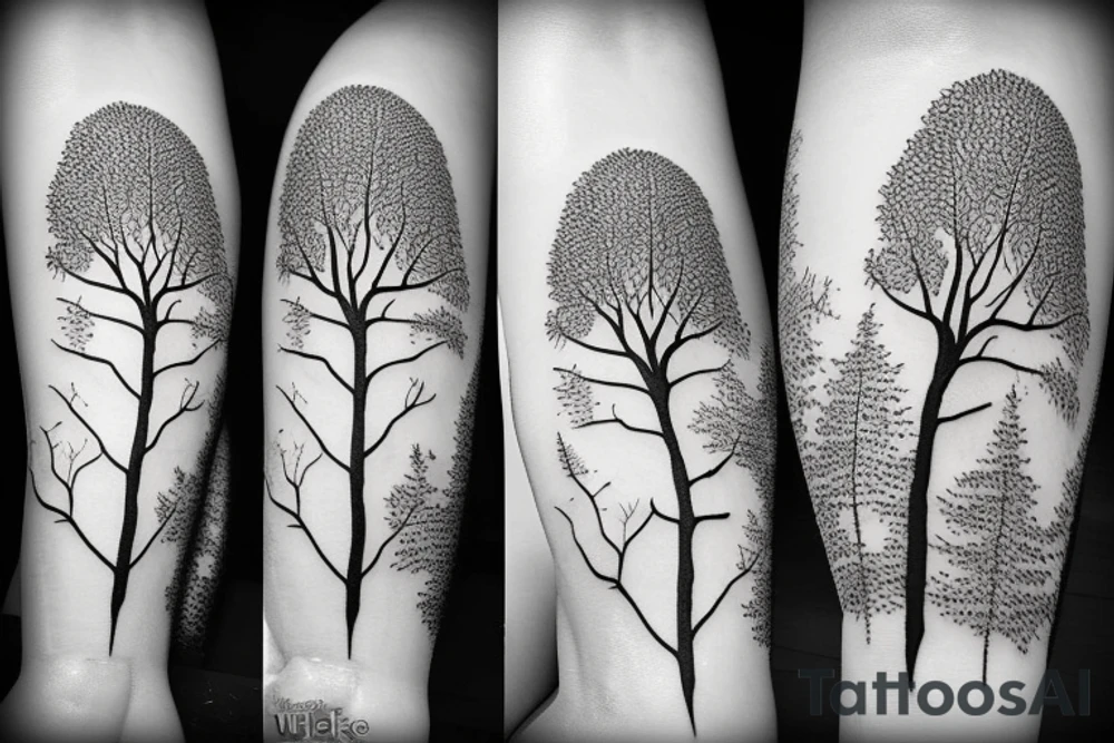 Tamarisk tree tattoo idea