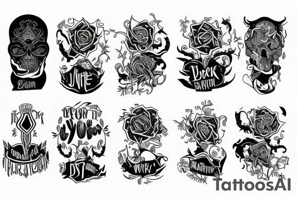 Write down the names Dor and Yehonatan tattoo idea