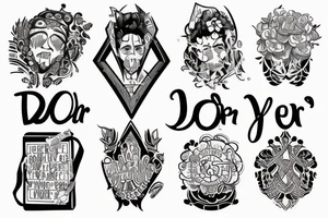 Write down the names “Dor and Yehonatan” tattoo idea