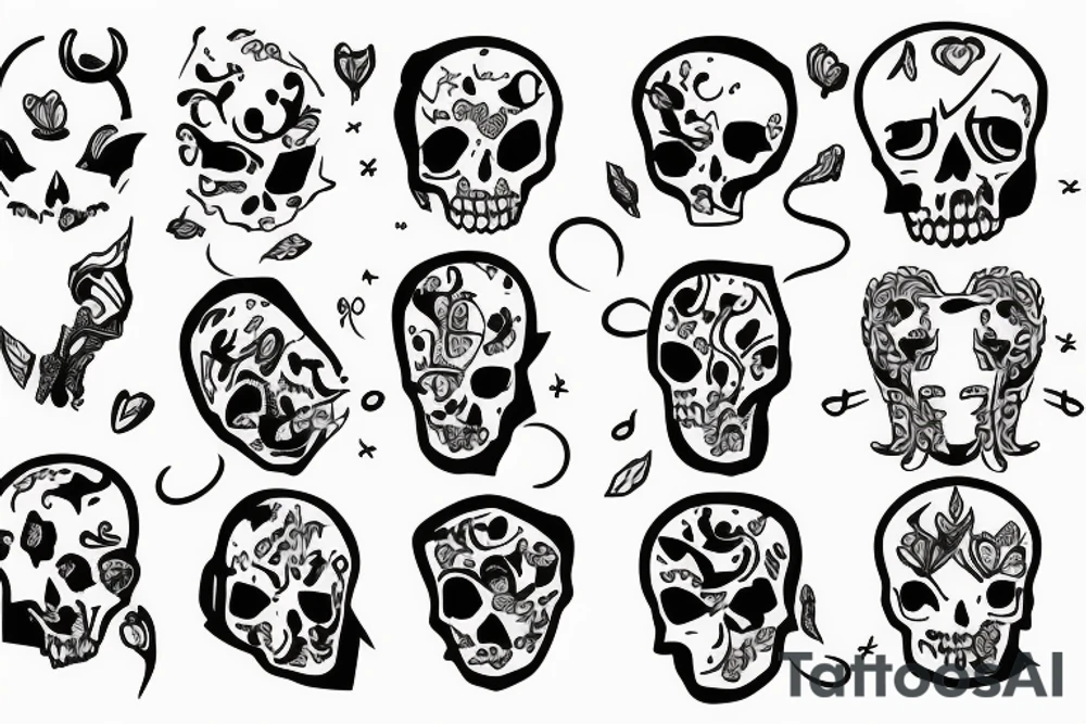 Small with no skulls tattoo idea