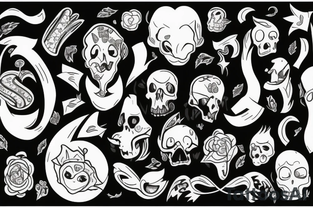 Small with no skulls tattoo idea