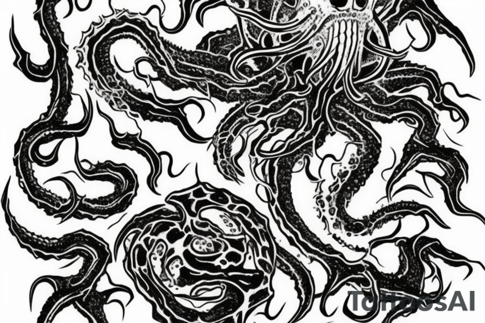 Cthulhu's appearance in the Apocolypse tattoo idea