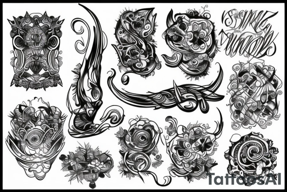 abstract tattoo idea