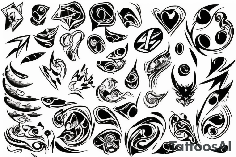 abstract tattoo idea