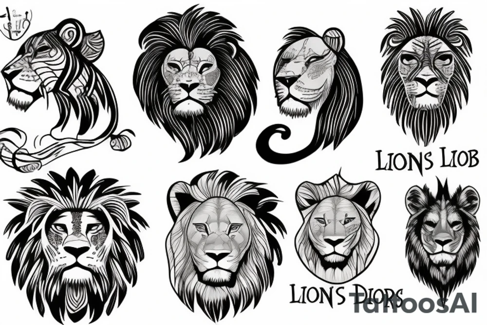 lions tattoo idea