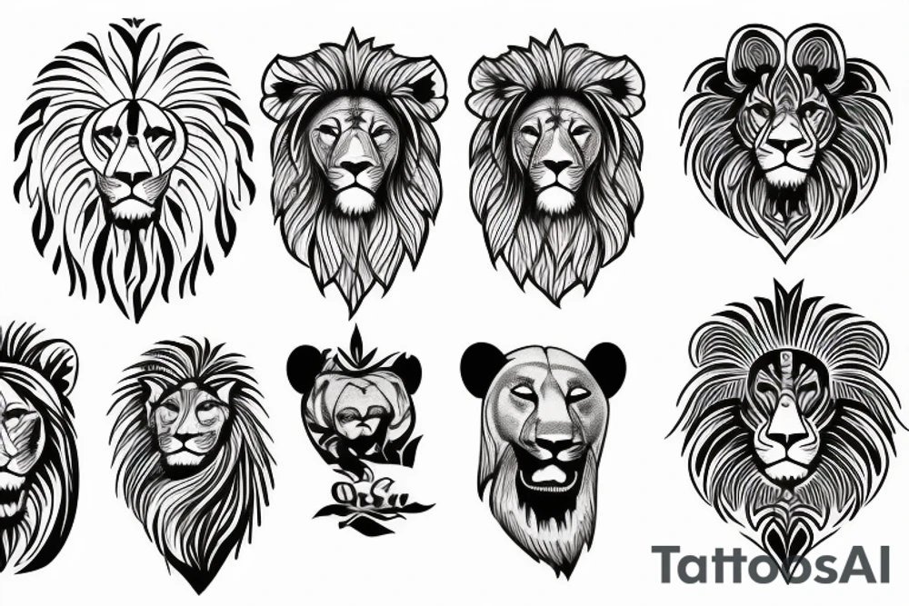 lions tattoo idea