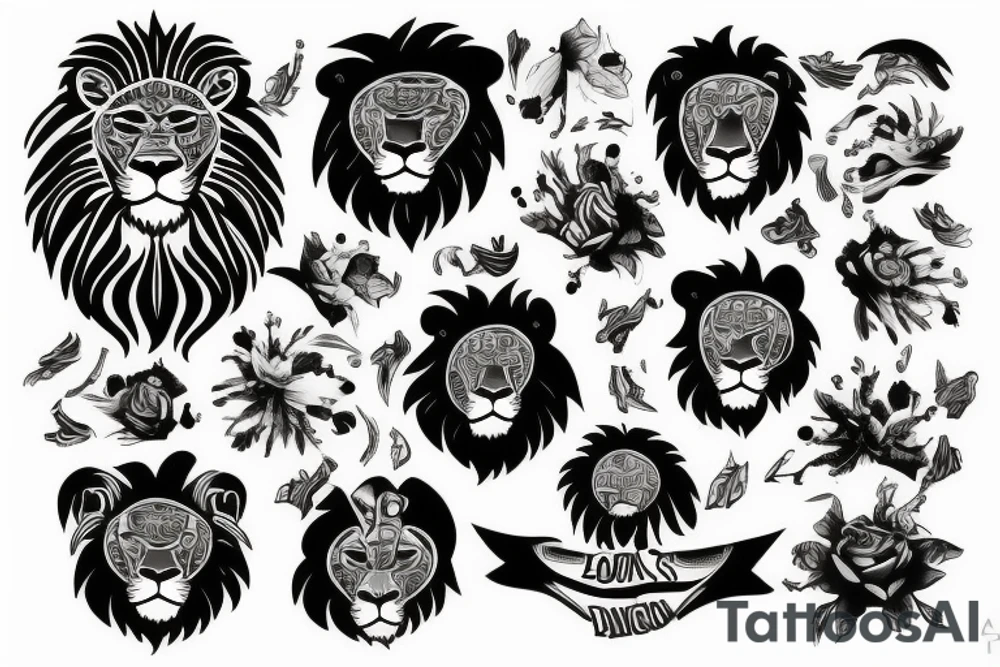 lions tattoo idea