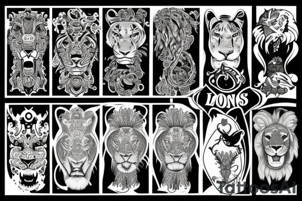 lions tattoo idea