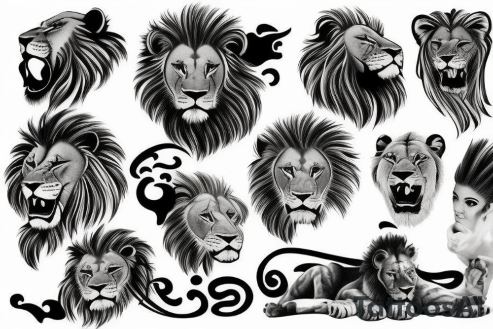 lions tattoo idea