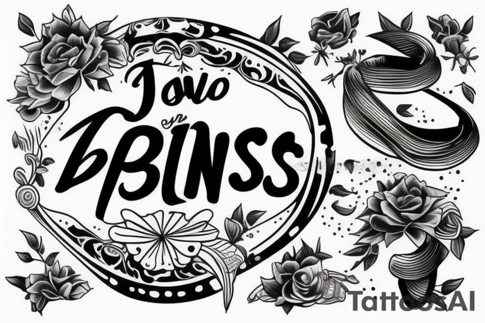 Text on two lines saying dias buenos mejores on black font tattoo idea