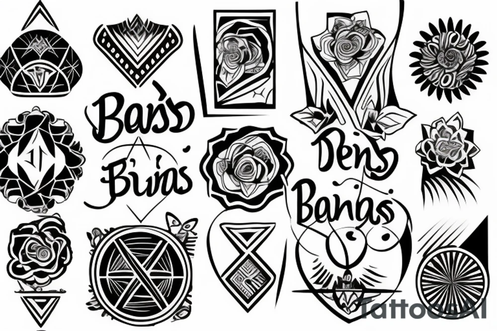 Text “dias buenos” tattoo idea