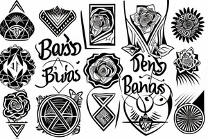 Text “dias buenos” tattoo idea