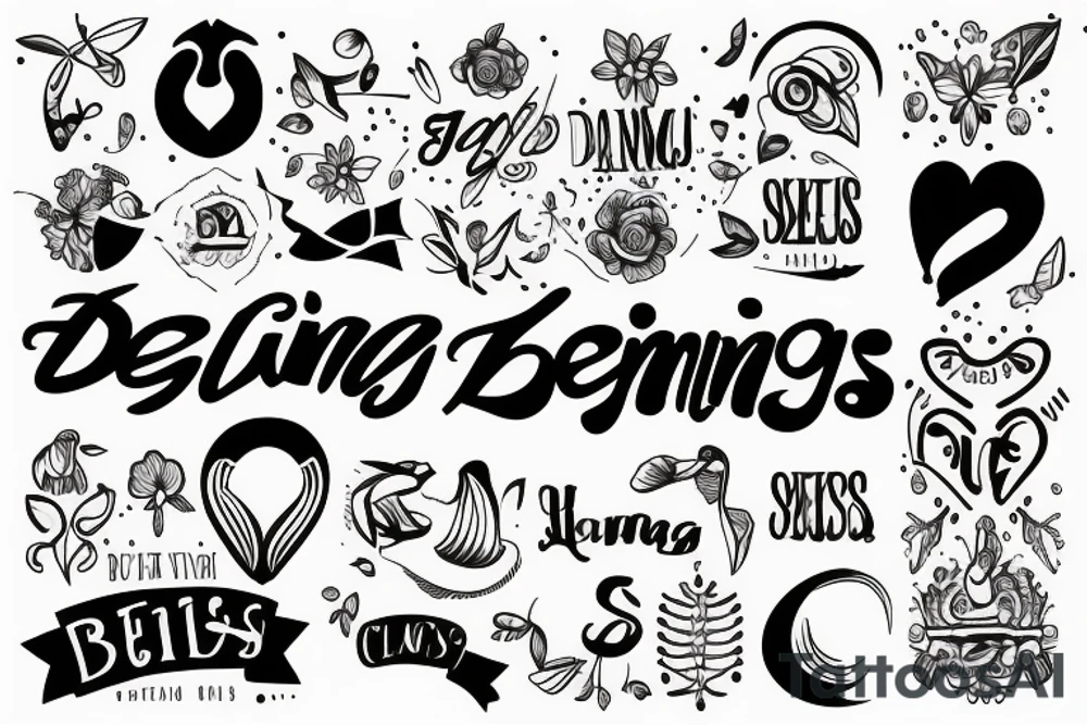 Text “dias buenos” tattoo idea